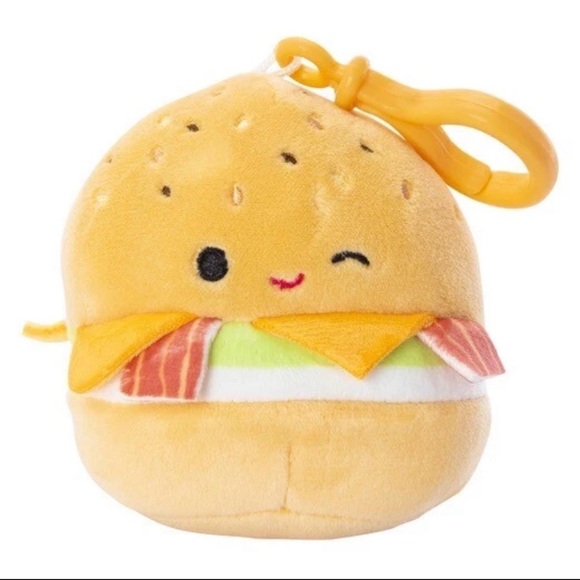 Squishmallows Other - Squishmallows Breakfast Food Geronimo Bagel Soft Stuffed Clip On Plush 3.5”